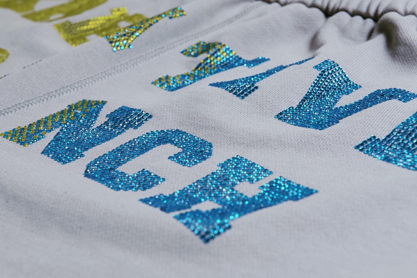 Y3k Rhinestone Logo Rhinestone Logo Shorts – Kreative Branch